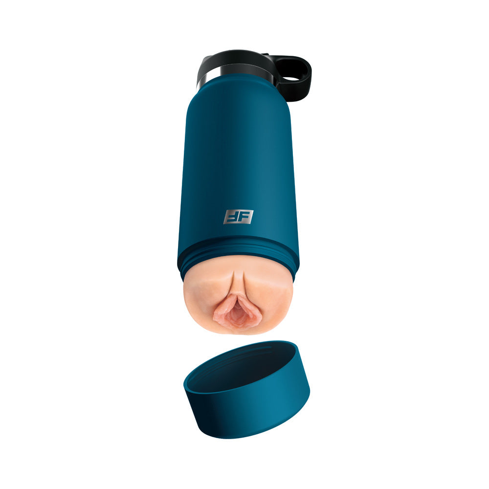 PDX BRANDS - PDX PLUS FUCK FLASK PRIVATE PLEASER DISCREET STROKER BLUE BOTTLE LIGHT