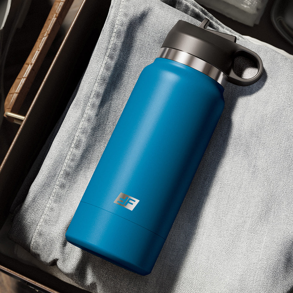 PDX BRANDS - PDX PLUS FUCK FLASK PRIVATE PLEASER DISCREET STROKER BLUE BOTTLE LIGHT