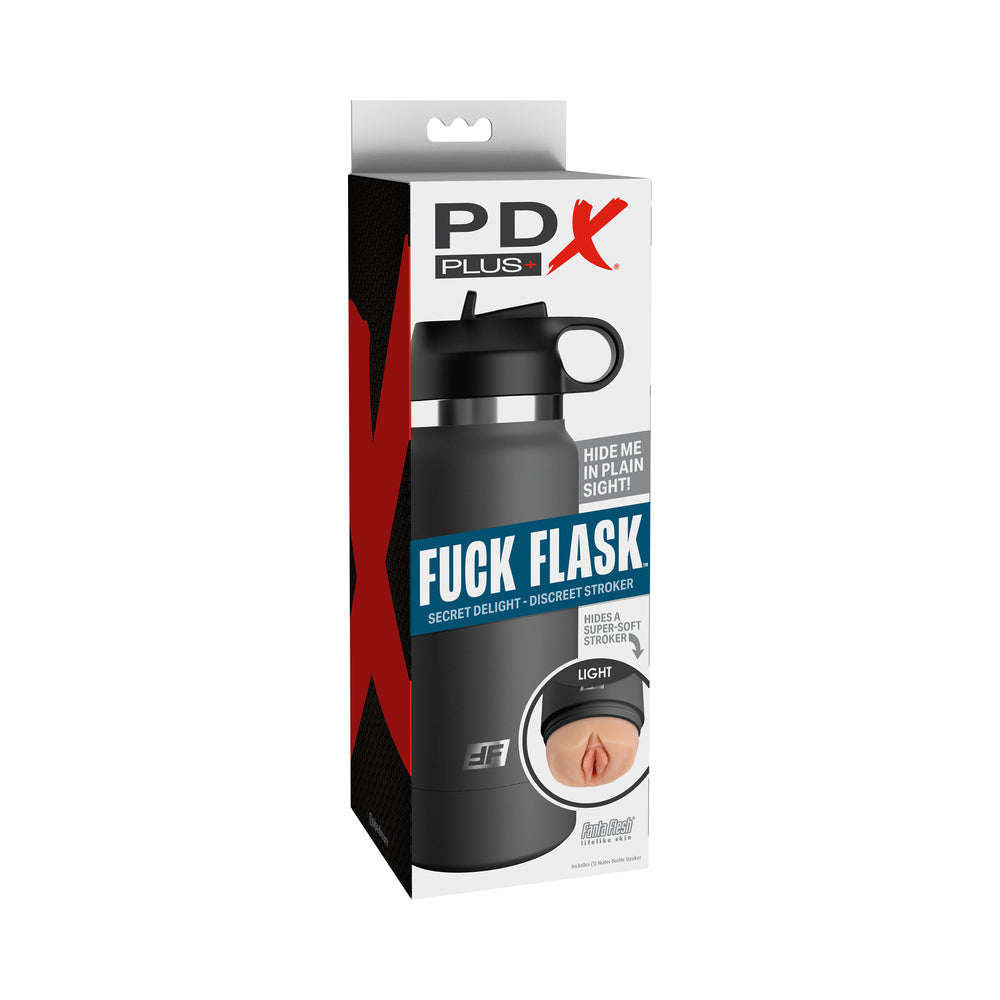 PDX BRANDS - PDX PLUS FUCK FLASK SECRET DELIGHT DISCREET STROKER GREY BOTTLE LIGHT