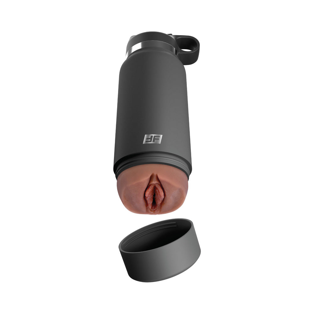 PDX BRANDS - PDX PLUS FUCK FLASK SECRET DELIGHT DISCREET STROKER GREY BOTTLE BROWN