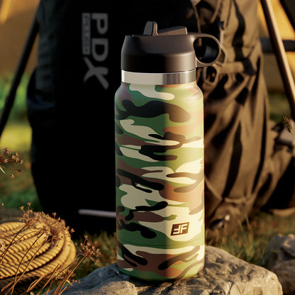 PDX BRANDS - PDX PLUS FAP FLASK HAPPY CAMPER DISCREET STROKER CAMO FROSTED