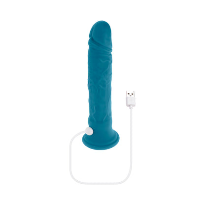 EVOLVED - TSUNAMI RECHARGEABLE VIBRATING DILDO SILICONE TEAL