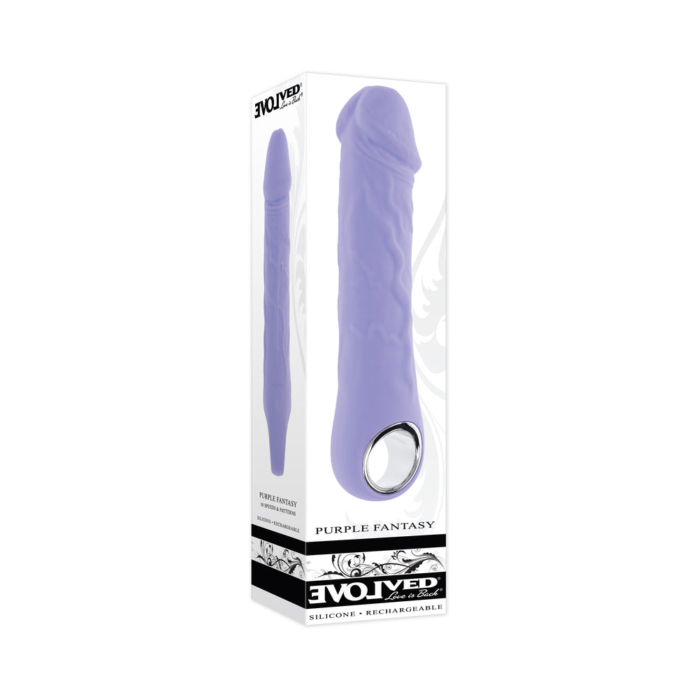EVOLVED - PURPLE FANTASY RECHARGEABLE VIBRATOR SILICONE