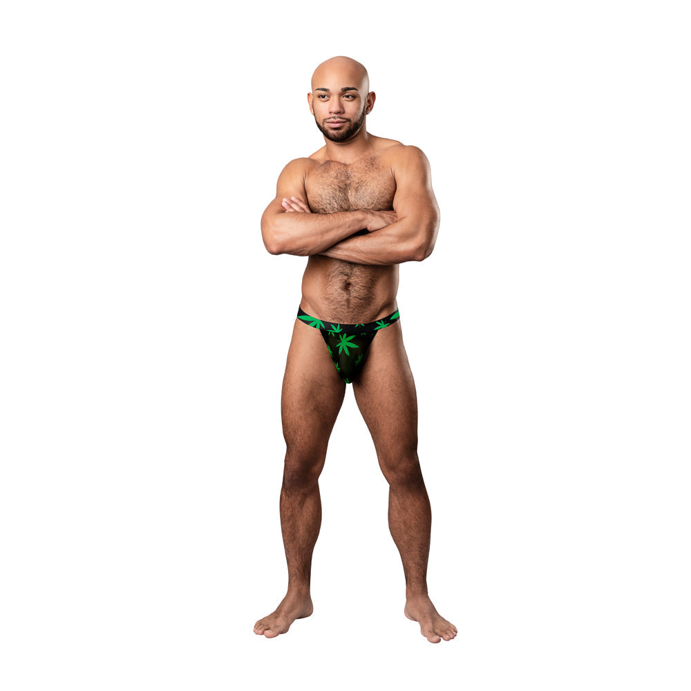 MALE POWER - HAZY DAYZ MICRO THONG POT LEAF S/M