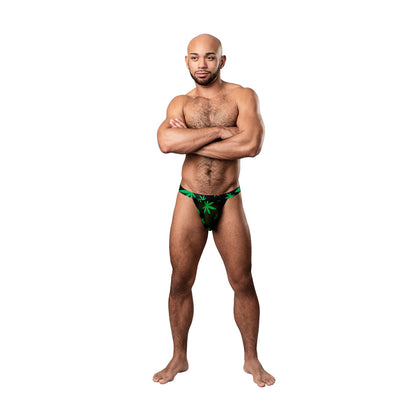 MALE POWER - HAZY DAYZ MICRO THONG POT LEAF S/M