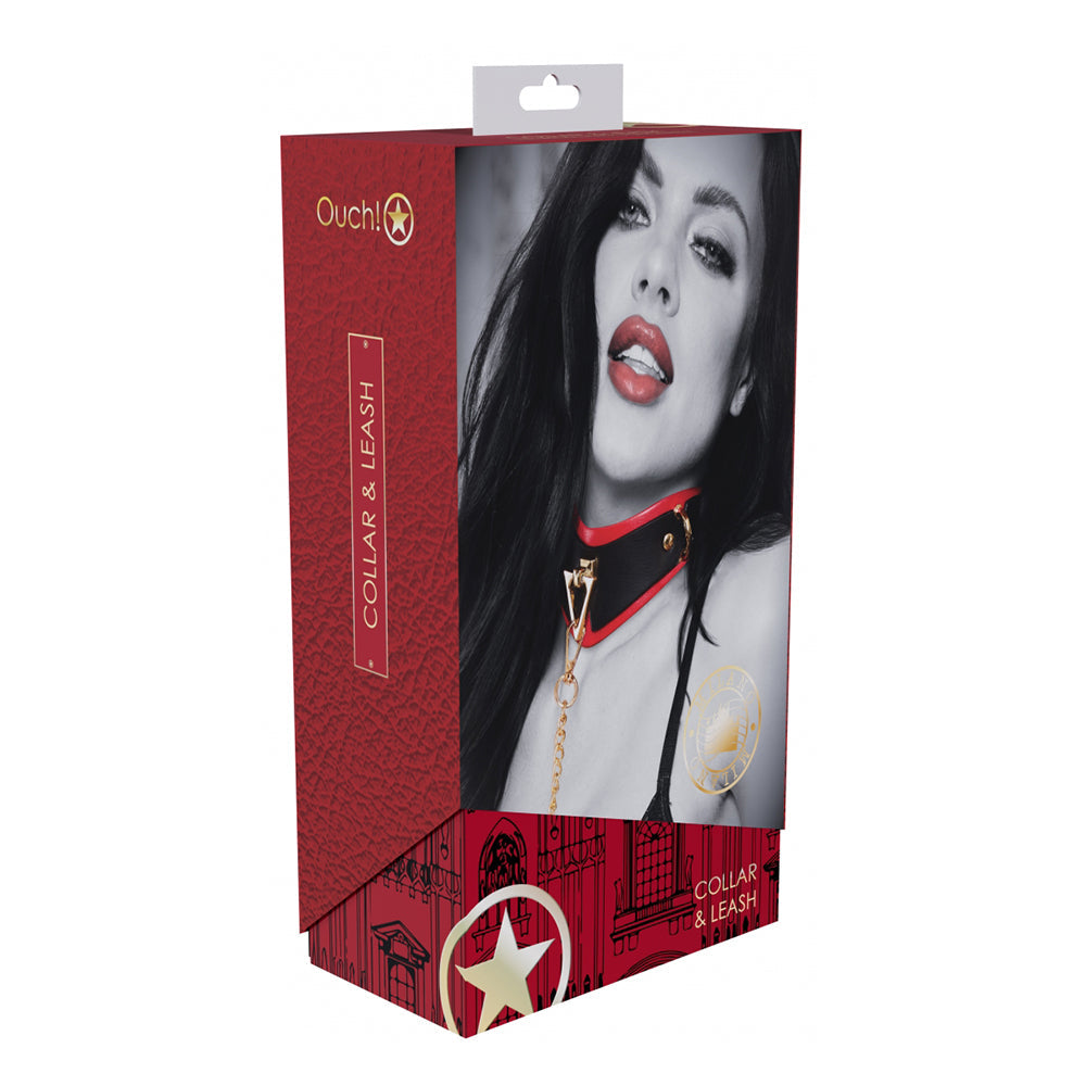 SHOTS - OUCH! INTERNATIONAL MILAN COLLECTION COLLAR WITH LEASH