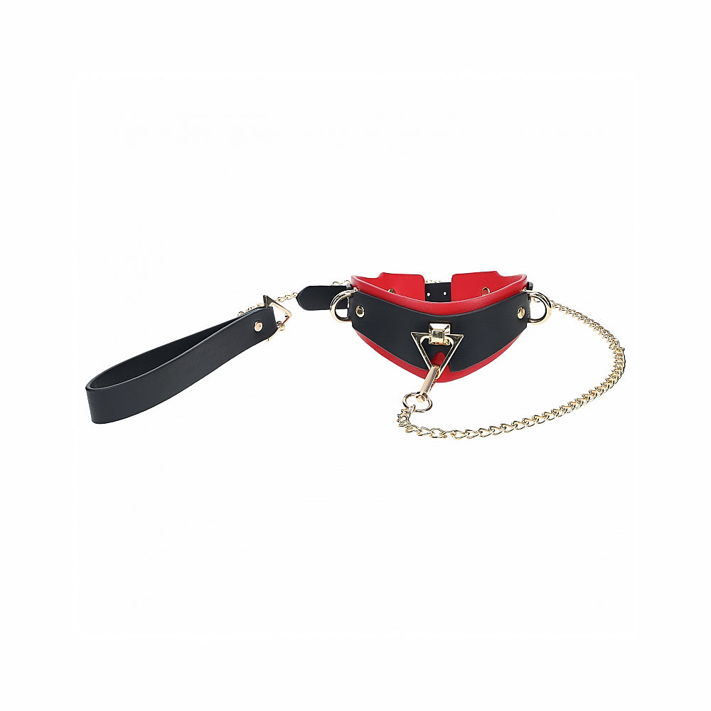 SHOTS - OUCH! INTERNATIONAL MILAN COLLECTION COLLAR WITH LEASH
