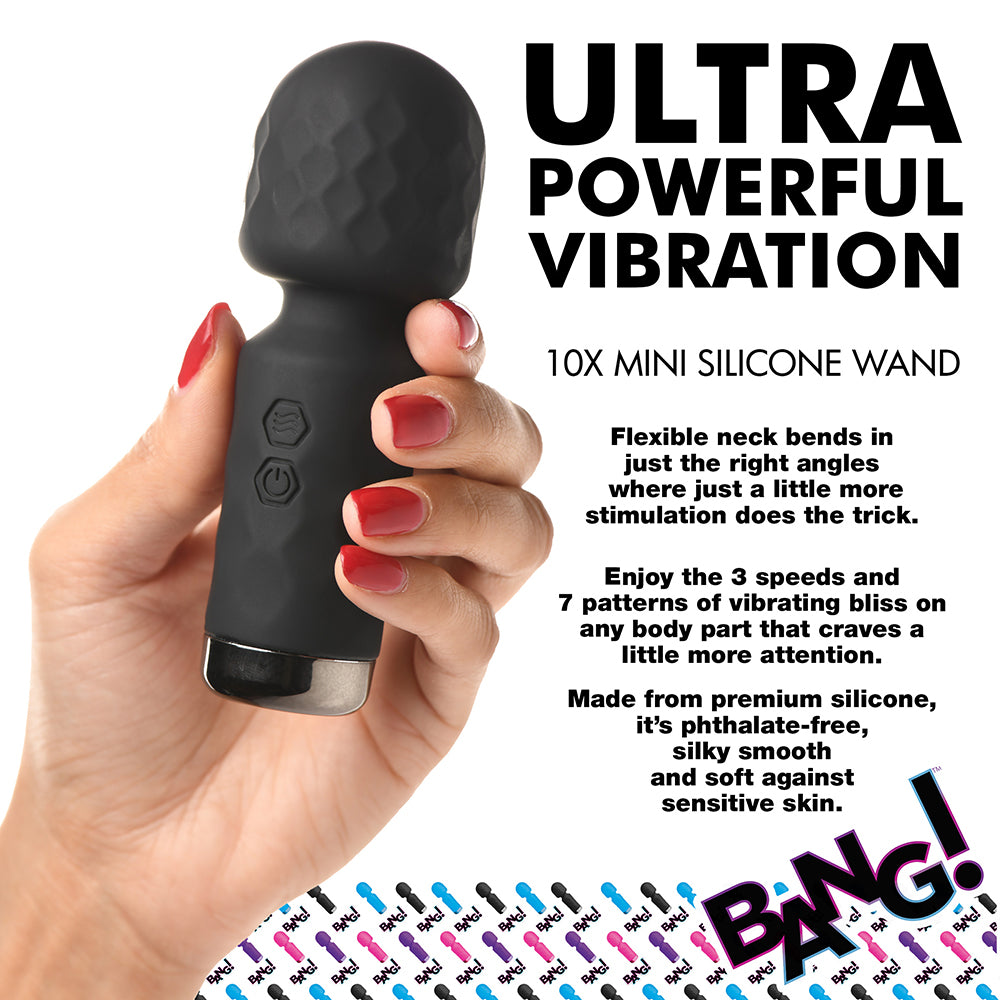 XR BRANDS - BANG! 10X MINI SILICONE WAND