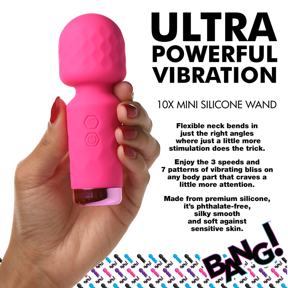 XR BRANDS - BANG! 10X MINI SILICONE WAND