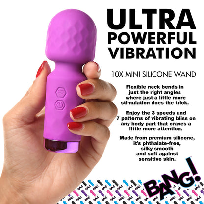 XR BRANDS - BANG! 10X MINI SILICONE WAND
