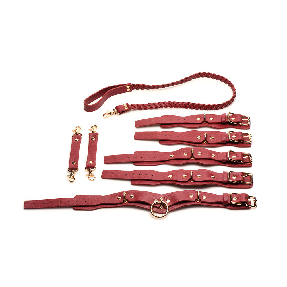 XR BRANDS - CONJUNTO DE ALGEMAS PARA AMANTES BEDROOM BLISS VERMELHO