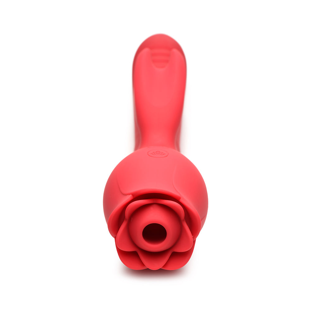 XR BRANDS - BLOOMGASM BLOOMING BUNNY SUCKING & THRUSTING SILICONE RABBIT VIBRATOR