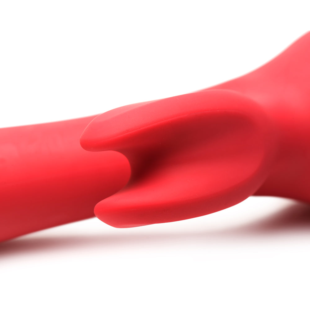 XR BRANDS - BLOOMGASM BLOOMING BUNNY SUCKING & THRUSTING SILICONE RABBIT VIBRATOR