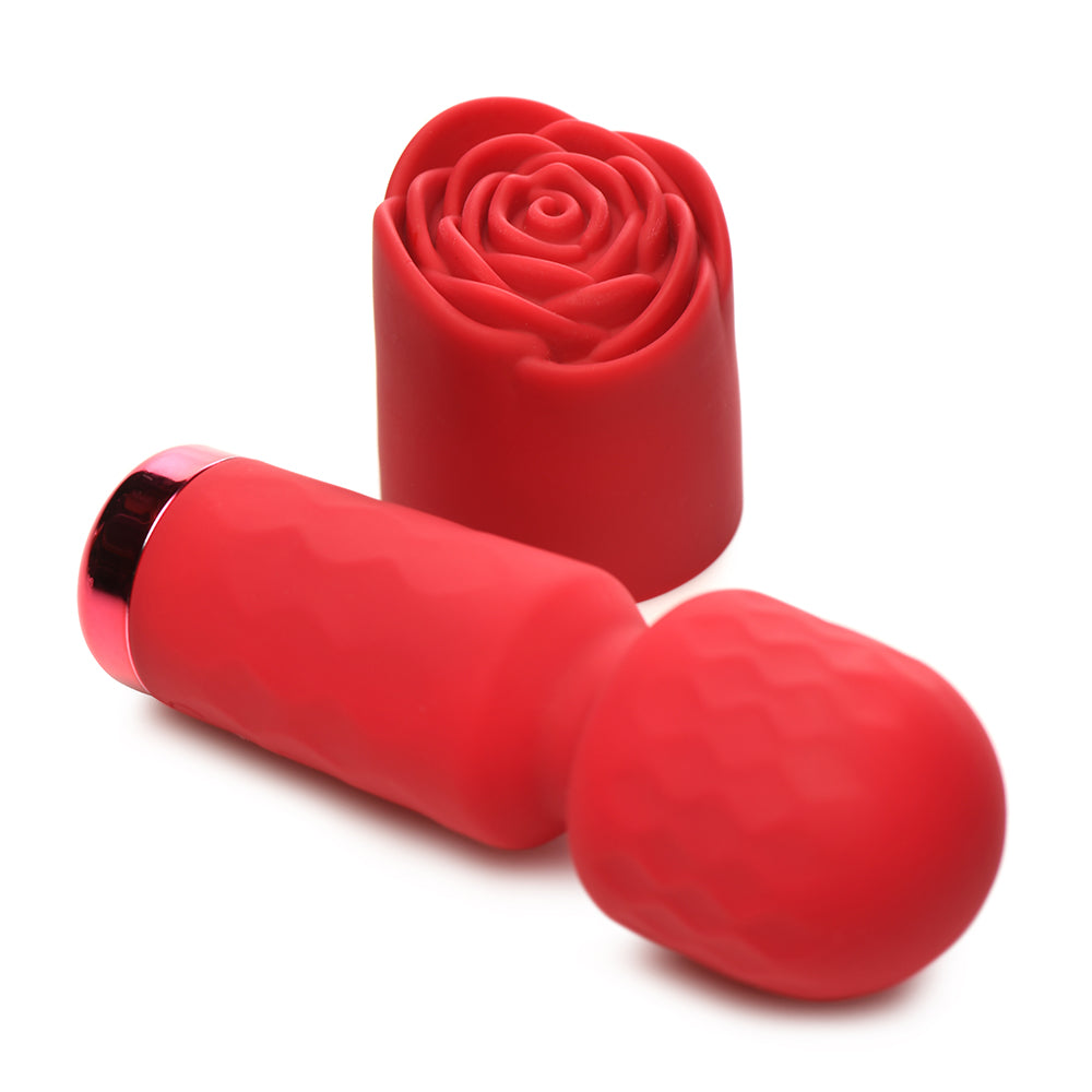 XR BRANDS - BLOOMGASM PLEASURE ROSE-PETITE MINI SILICONE ROSE WAND