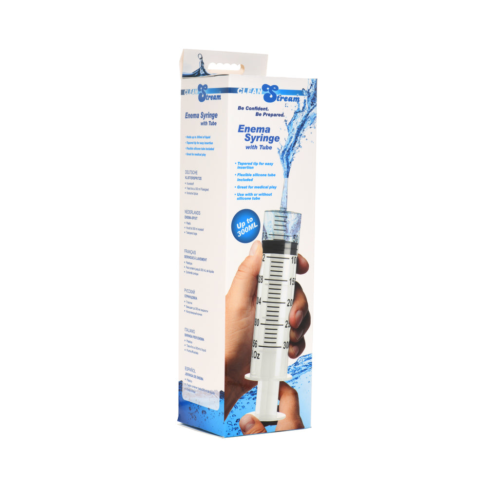 XR BRANDS - SERINGA COM TUBO CLEANSTREAM 300ML
