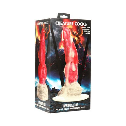 XR BRANDS - CREATURE COCKS RESURRECTOR PHOENIX SQUIRTING SILICONE DILDO