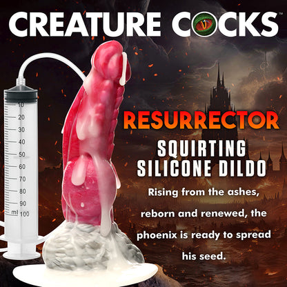 XR BRANDS - CREATURE COCKS RESURRECTOR PHOENIX SQUIRTING SILICONE DILDO