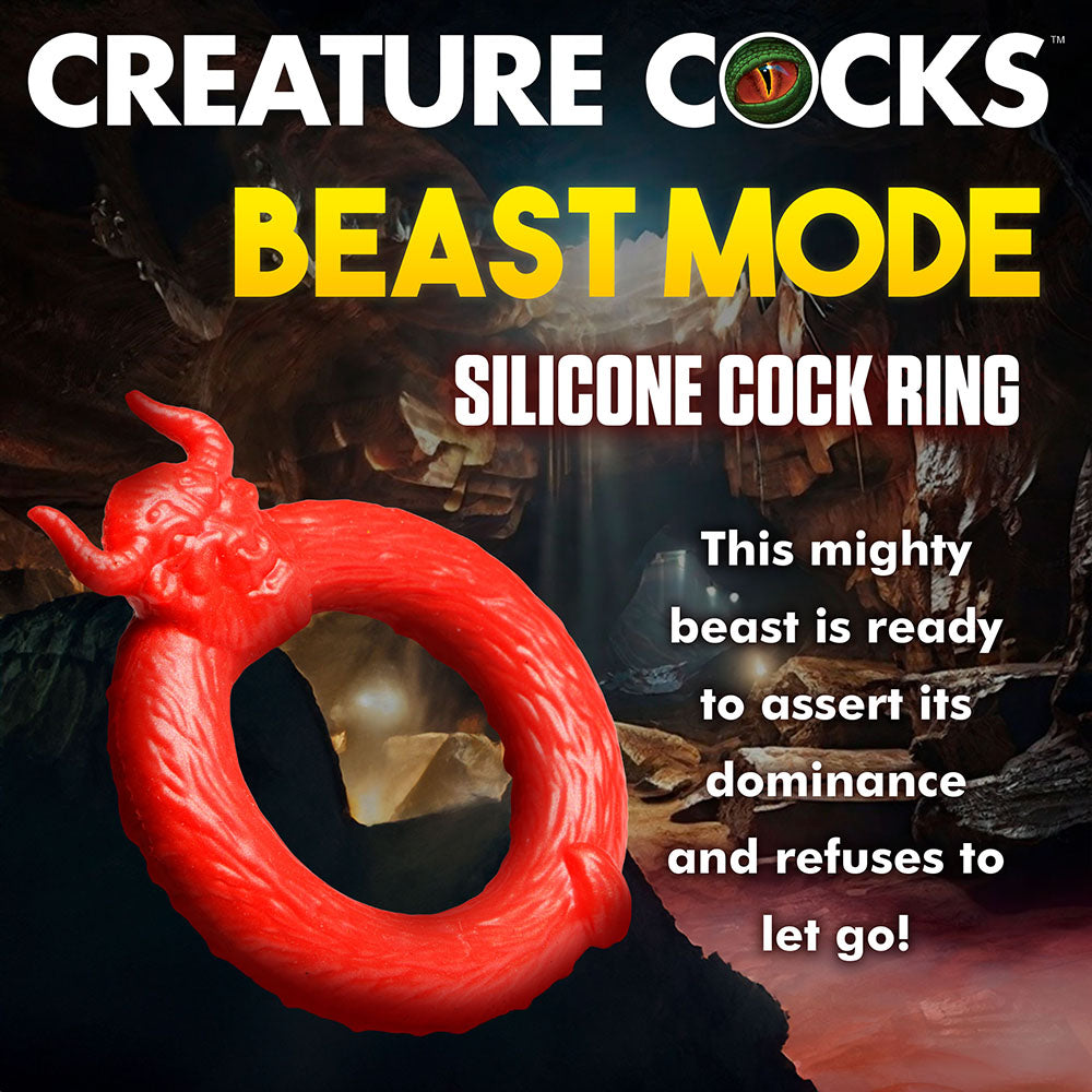 XR BRANDS - CREATURE COCKS BEAST MODE SILICONE COCK RING