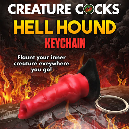 XR BRANDS - CREATURE COCKS HELL-HOUND SILICONE KEYCHAIN