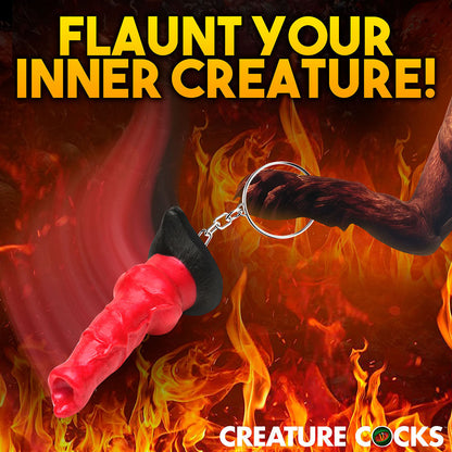 XR BRANDS - CREATURE COCKS HELL-HOUND SILICONE KEYCHAIN
