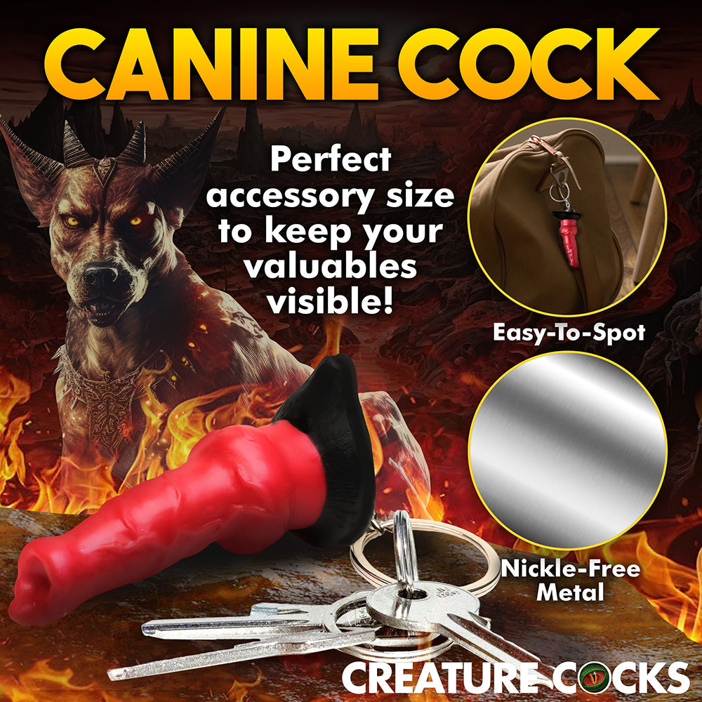 XR BRANDS - CREATURE COCKS HELL-HOUND SILICONE KEYCHAIN