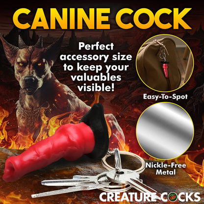 XR BRANDS - CREATURE COCKS HELL-HOUND SILICONE KEYCHAIN