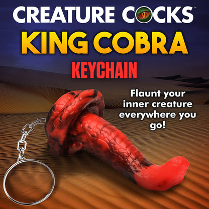 XR BRANDS - CREATURE COCKS KING COBRA SILICONE KEYCHAIN