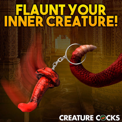 XR BRANDS - CREATURE COCKS KING COBRA SILICONE KEYCHAIN