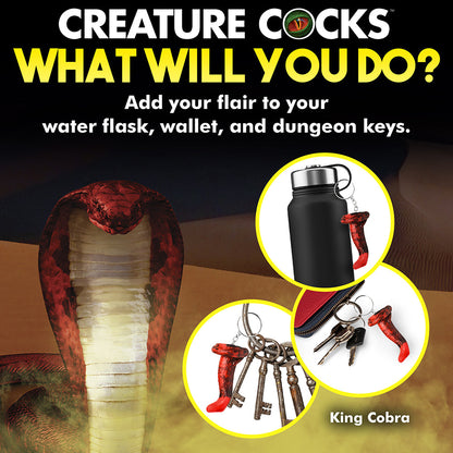 XR BRANDS - CREATURE COCKS KING COBRA SILICONE KEYCHAIN