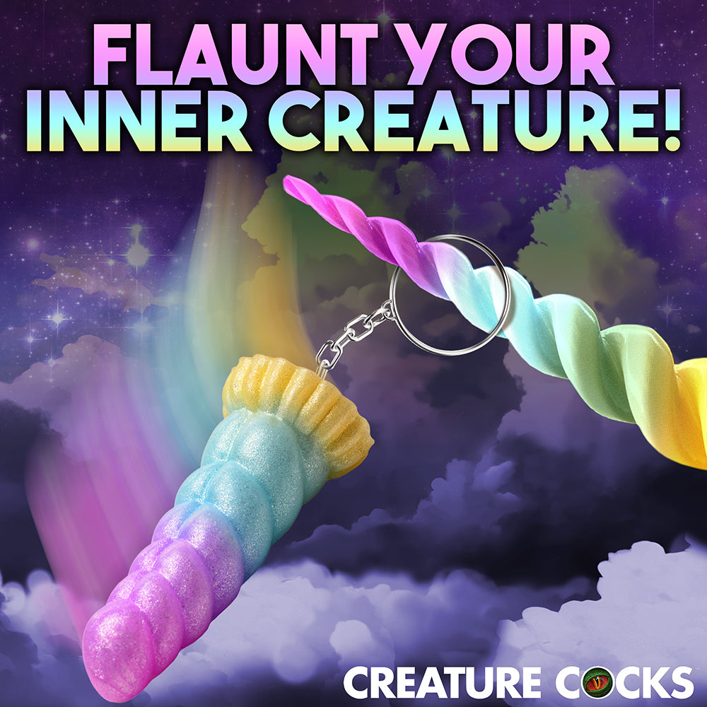 XR BRANDS - CREATURE COCKS MYSTIQUE UNICORN SILICONE KEYCHAIN