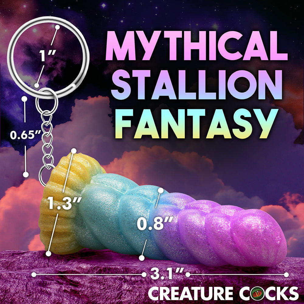 XR BRANDS - CREATURE COCKS MYSTIQUE UNICORN SILICONE KEYCHAIN