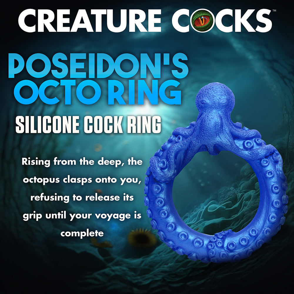 XR BRANDS - CREATURE COCKS POSEIDON'S OCTO-RING SILICONE COCK RING