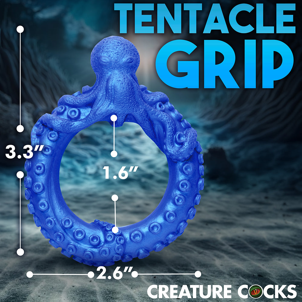 XR BRANDS - CREATURE COCKS POSEIDON'S OCTO-RING SILICONE COCK RING