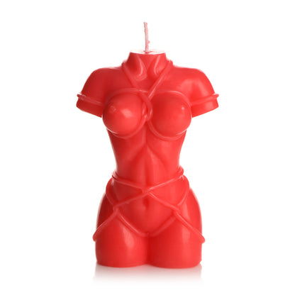 XR BRANDS - MASTER SERIES BOUND GODDESS DRIP CANDLE RED