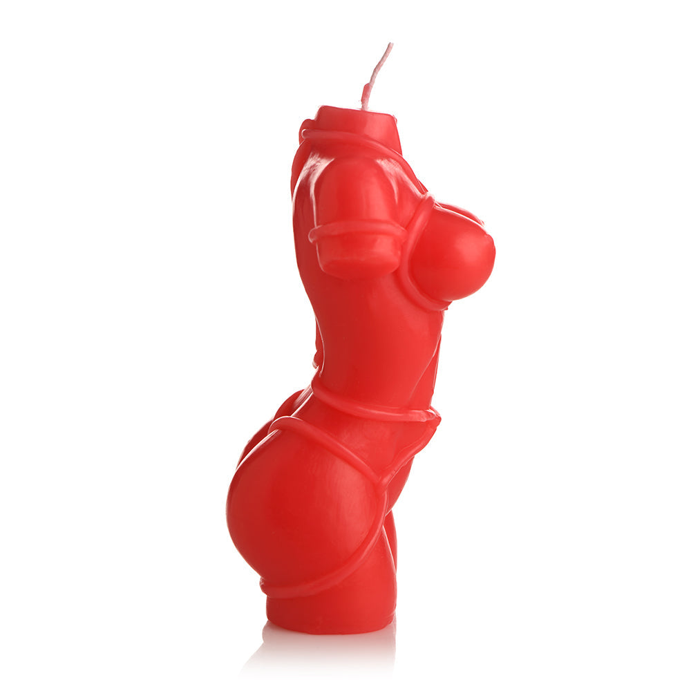 XR BRANDS - MASTER SERIES BOUND GODDESS DRIP CANDLE RED