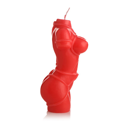 XR BRANDS - MASTER SERIES BOUND GODDESS DRIP CANDLE RED