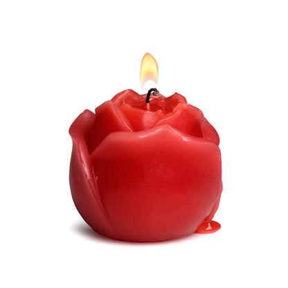 XR BRANDS - MASTER SERIES FLAMING ROSE DRIP CANDLE