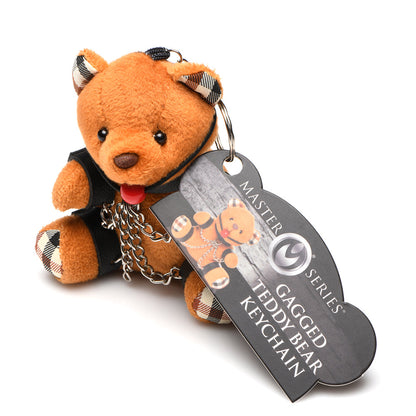 XR BRANDS - MASTER SERIES GAGGED TEDDY BEAR KEYCHAIN