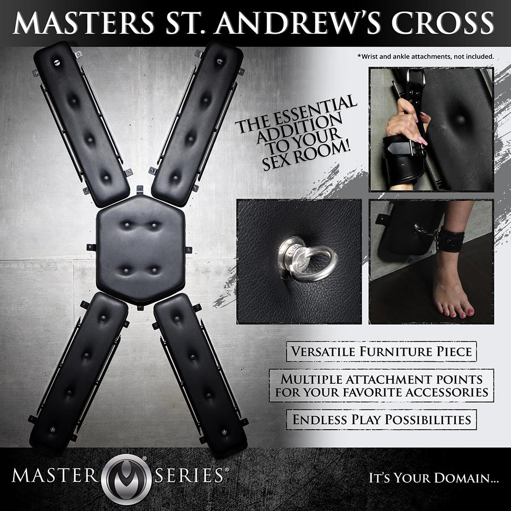 XR BRANDS - MASTER SERIES MASTERS ST. ANDREW'S CROSS