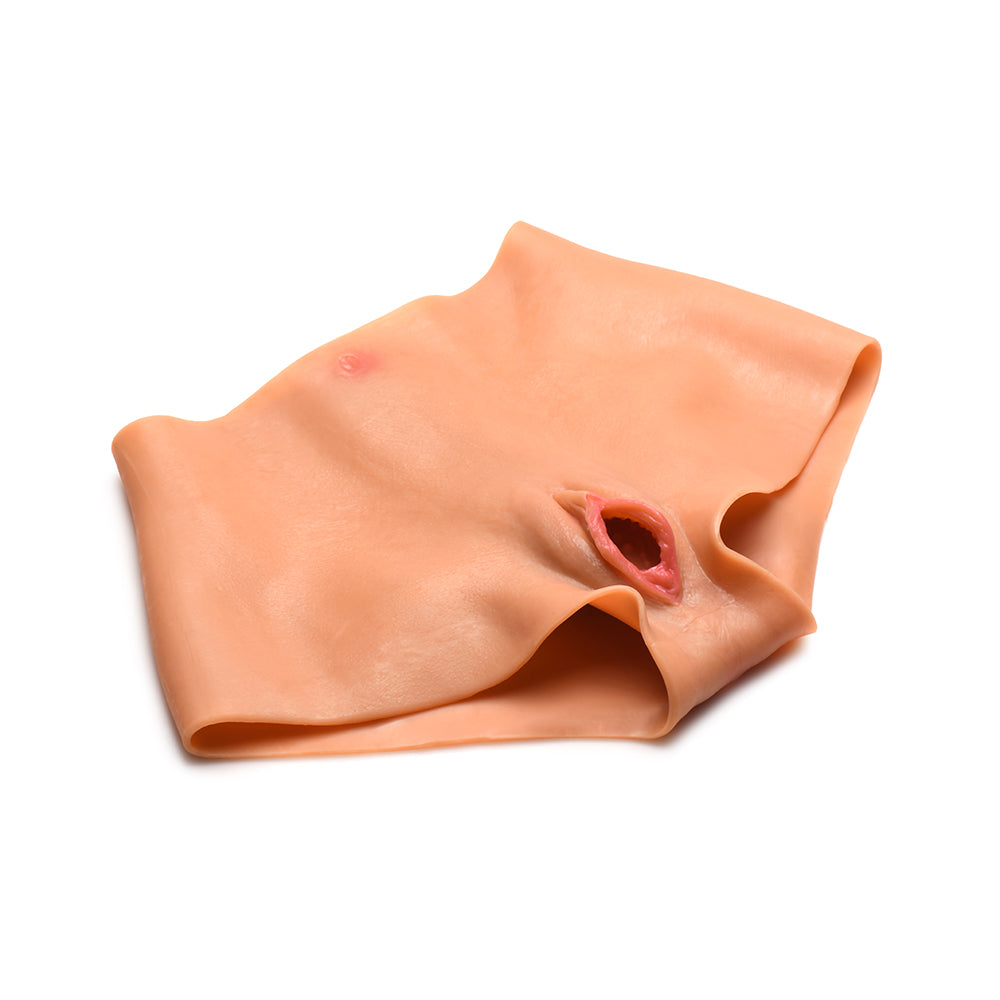 XR BRANDS - MASTER SERIES PUSSY PANTIES SILICONE VAGINA + ASS PANTIES