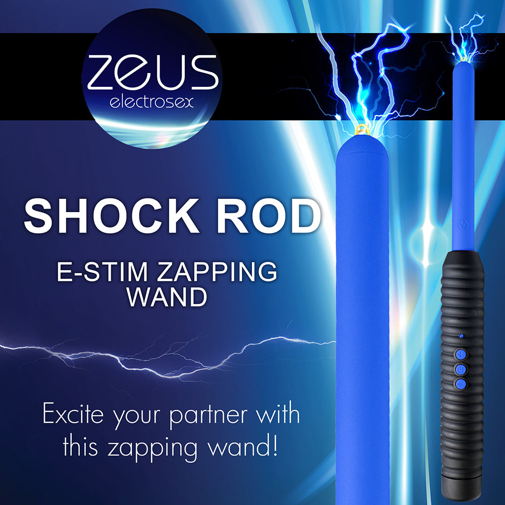 XR BRANDS - ZEUS ELECTROSEX SHOCK ROD E-STIM ZAPPING WAND