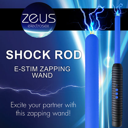 XR BRANDS - ZEUS ELECTROSEX SHOCK ROD E-STIM ZAPPING WAND