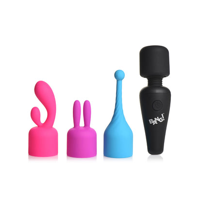 XR BRANDS - BANG! 10X MINI WAND WITH 3 ATTACHMENTS