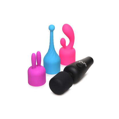 XR BRANDS - BANG! 10X MINI WAND WITH 3 ATTACHMENTS