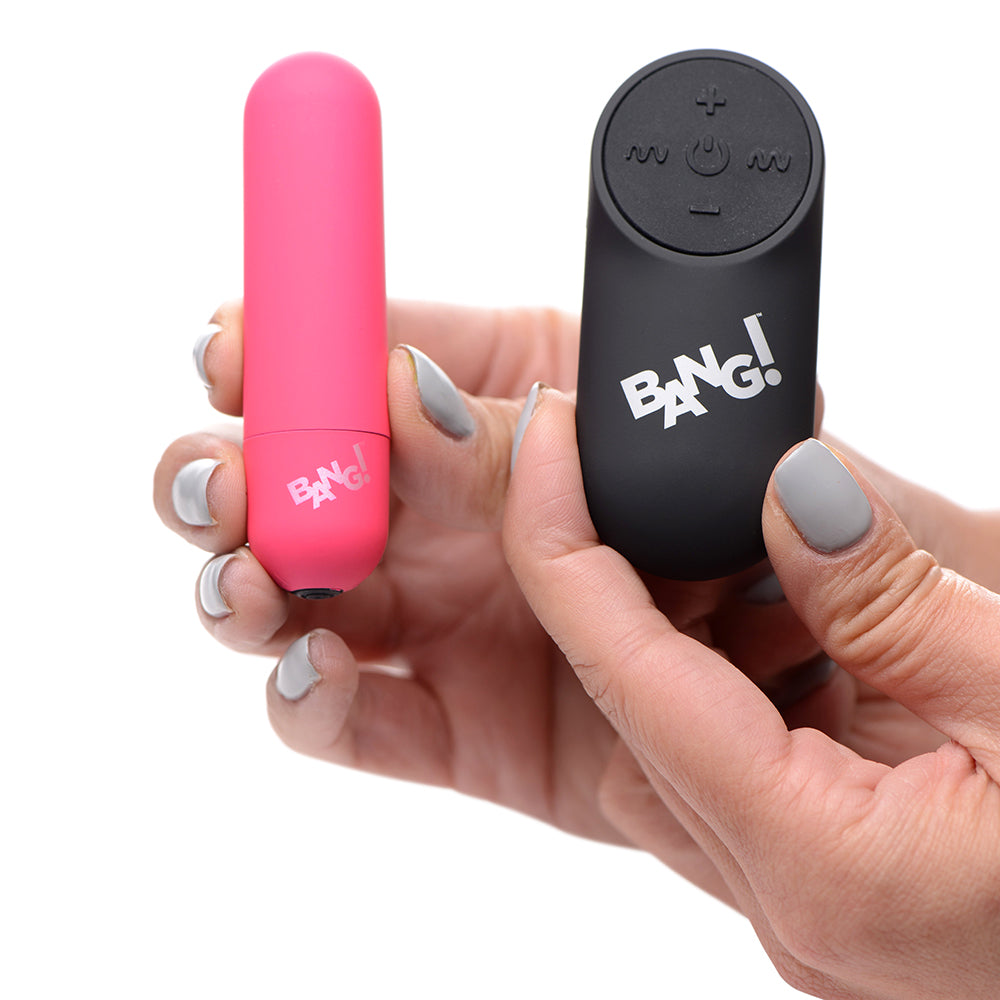 XR BRANDS - BANG! KIT DE CUECAS DE RENDA POWER PANTY, BALA E VENDA COR-DE-ROSA
