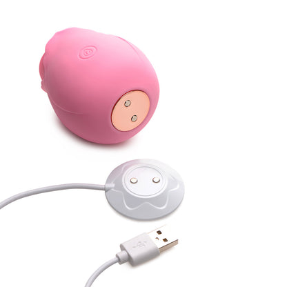 XR BRANDS - BLOOMGASM 10X WILD ROSE SILICONE SUCTION CLIT STIMULATOR