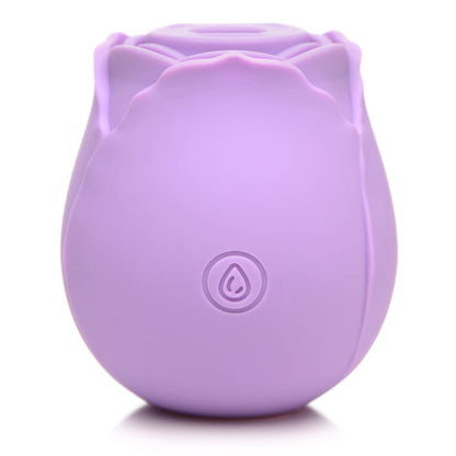 XR BRANDS - BLOOMGASM 10X WILD ROSE SILICONE SUCTION CLIT STIMULATOR