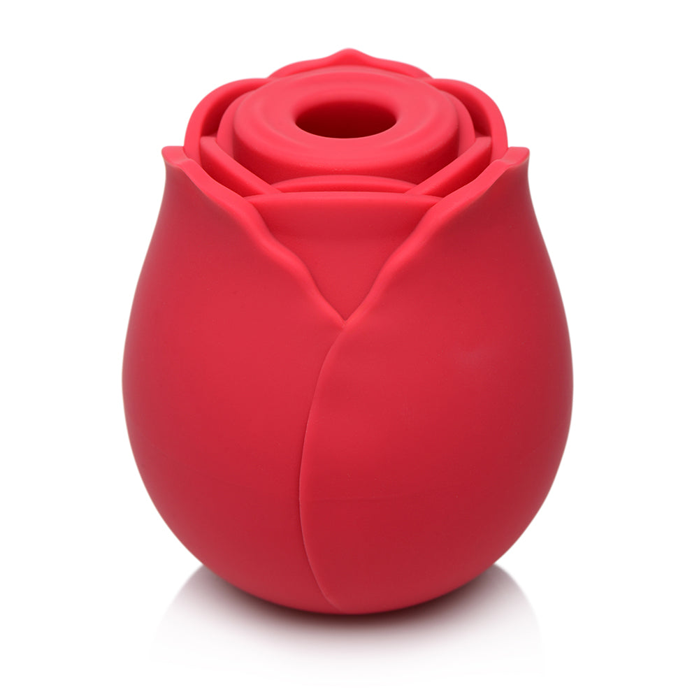 XR BRANDS - BLOOMGASM 10X WILD ROSE SILICONE SUCTION CLIT STIMULATOR