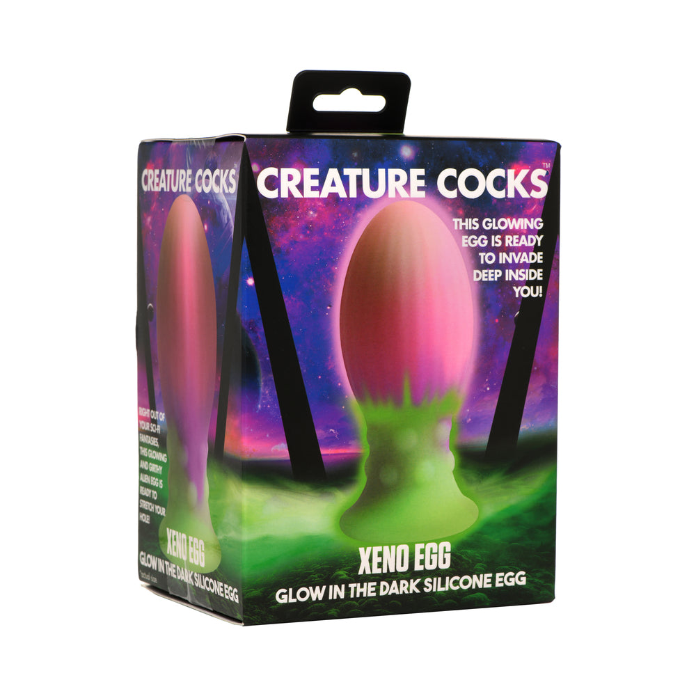 XR BRANDS - CREATURE COCKS XENO GLOW-IN-THE-DARK SILICONE EGG