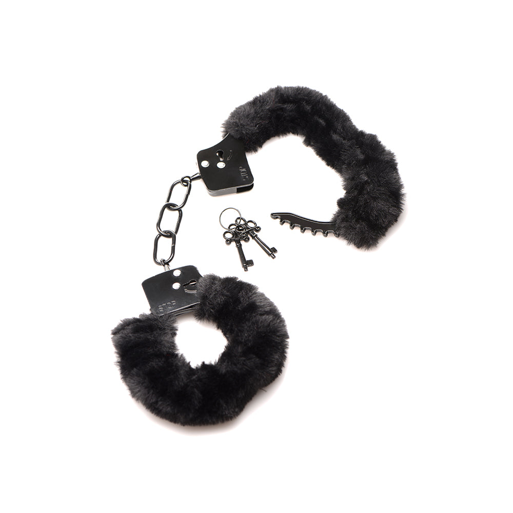 XR BRANDS - MASTER SERIES CUFFED IN FUR FURRY HANDCUFFS